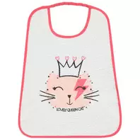 Oferta de Pack de 2 baberos de rizo estampados de gato por 3€ en Orchestra