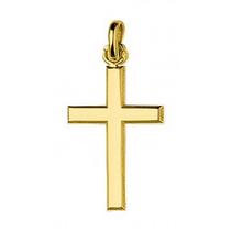 Oferta de Colgante bañado en oro con cruz acabado liso por 45,6€ en Oro Vivo