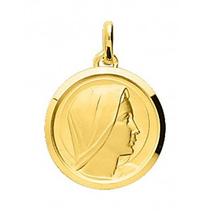 Oferta de Colgante bañado en oro con medalla de la virgen por 60€ en Oro Vivo