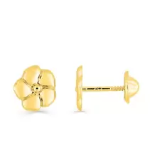 Oferta de Pendientes flor en oro amarillo 18K por 87,2€ en Oro Vivo