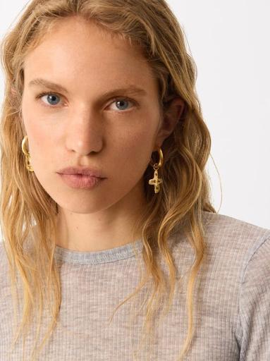 Oferta de NEW Matte Effect Gold-Plated Earrings 18k  Matte Effect Gold-Plated Earrings 18k por 35,99€ en Parfois