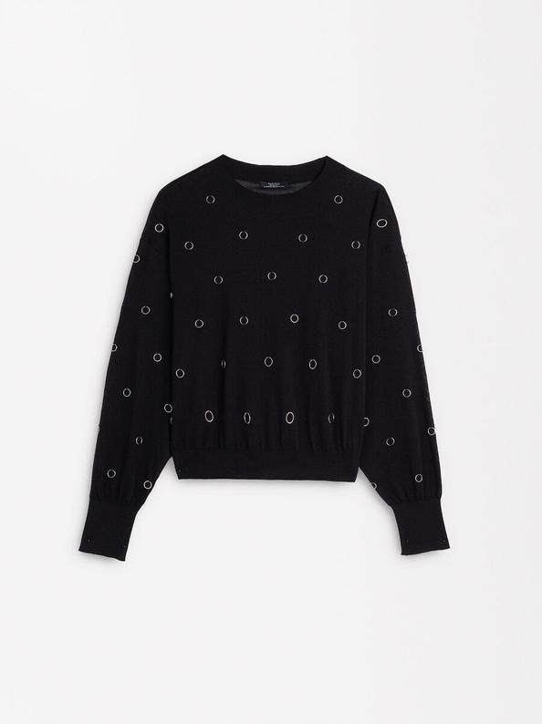 Oferta de Knit Sweater With Studs por 32,99€ en Parfois