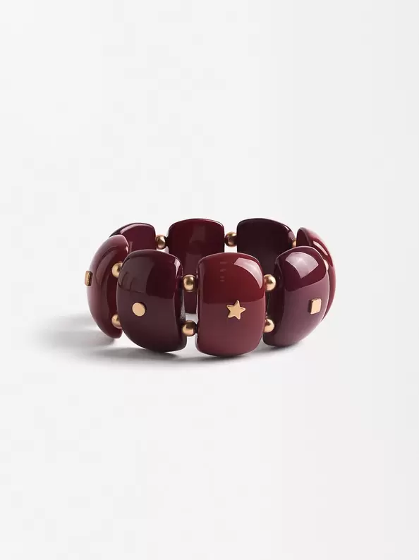 Oferta de Elastic Resin Bracelet With Studs por 9,99€ en Parfois