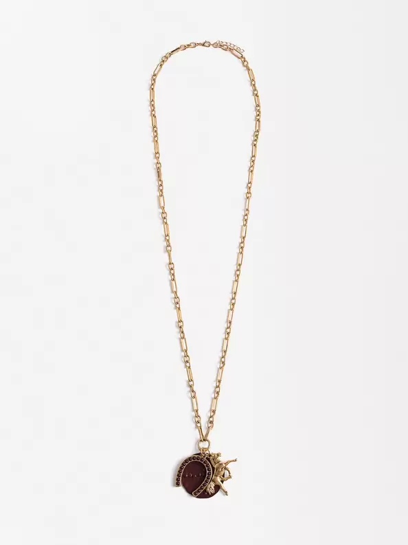 Oferta de Long Chain With Details Charms por 12,99€ en Parfois