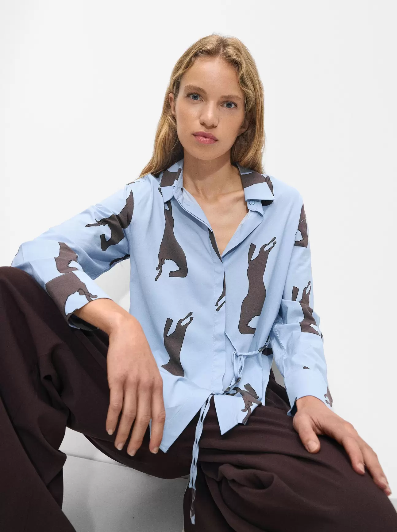 Oferta de Printed Long-Sleeve Shirt por 32,99€ en Parfois