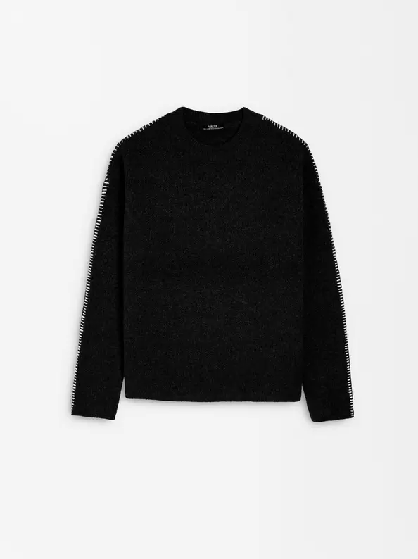 Oferta de Knit Sweater With Topstitching por 29,99€ en Parfois