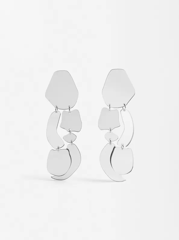 Oferta de Irregular Mirrored Maxi Earings por 15,99€ en Parfois