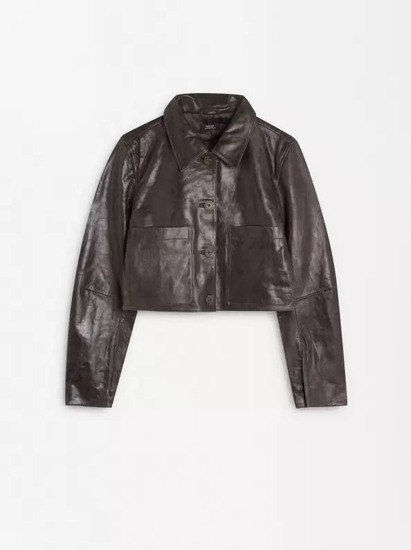 Oferta de Cropped Leather Jacket por 99,99€ en Parfois