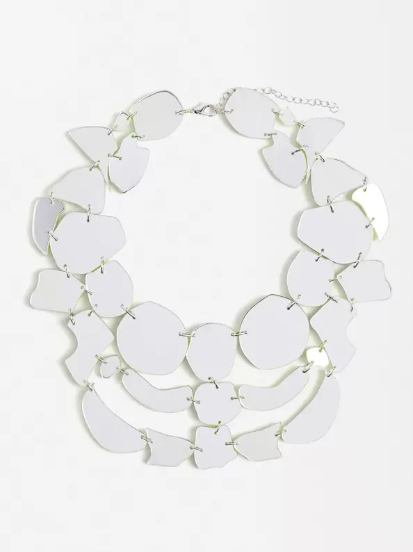 Oferta de Irregular Mirrored Necklace por 32,99€ en Parfois