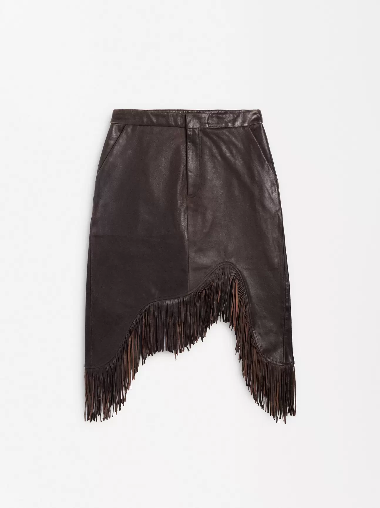 Oferta de Leather Skirt With Fringes por 99,99€ en Parfois