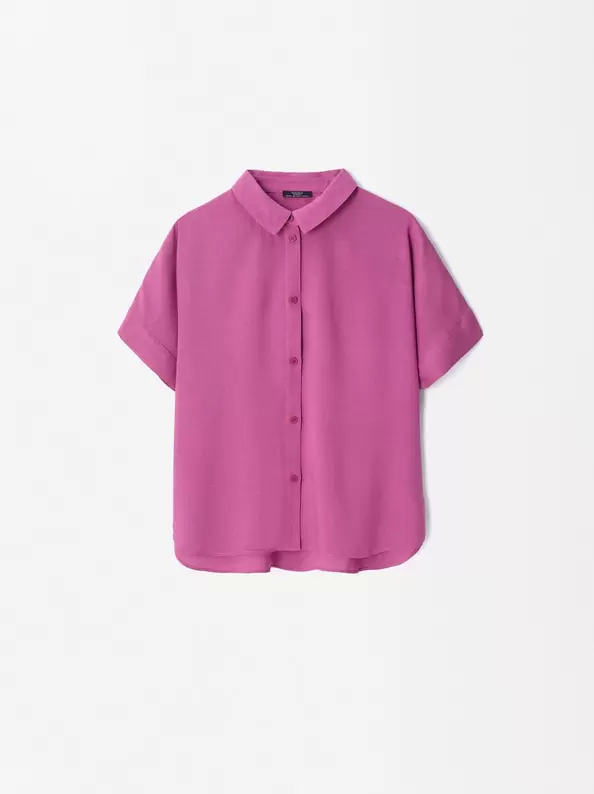 Oferta de Short-Sleeved Shirt With Buttons por 7,99€ en Parfois