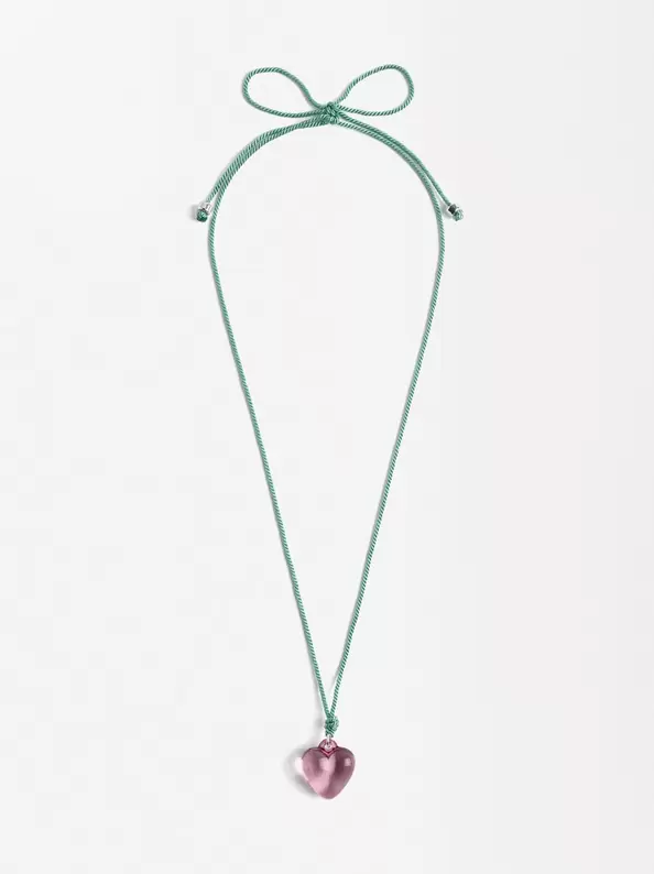 Oferta de Heart Cord Necklace por 10,99€ en Parfois