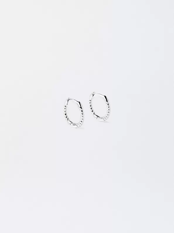 Oferta de 925 Silver Hoop Earrings por 7,99€ en Parfois