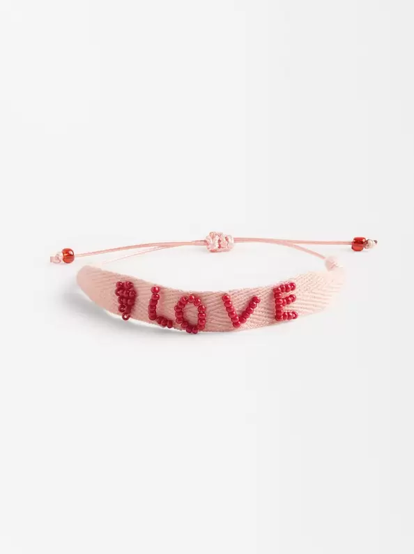 Oferta de Adjustable Bracelet With Love Beads por 6,99€ en Parfois