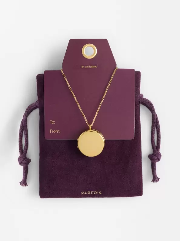 Oferta de Gold Plated Medallion Necklace 18k por 19,99€ en Parfois