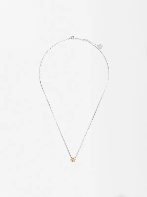 Oferta de Bicolor necklace with star - 925 sterling silver por 23,99€ en Parfois