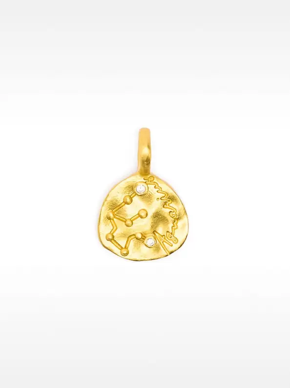 Oferta de AQUARIUS constellation medal 18k gold plated por 15,99€ en Parfois