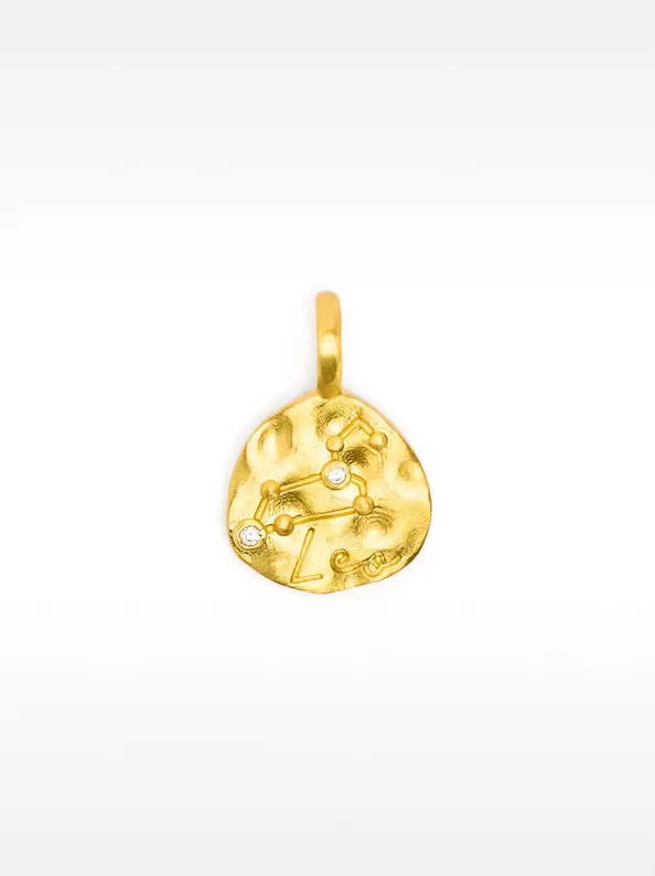 Oferta de LEO constellation medal 18k gold plated por 15,99€ en Parfois