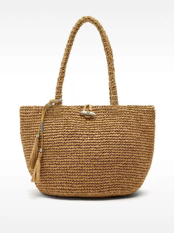 Oferta de Tote bag with straw effect M por 25,99€ en Parfois