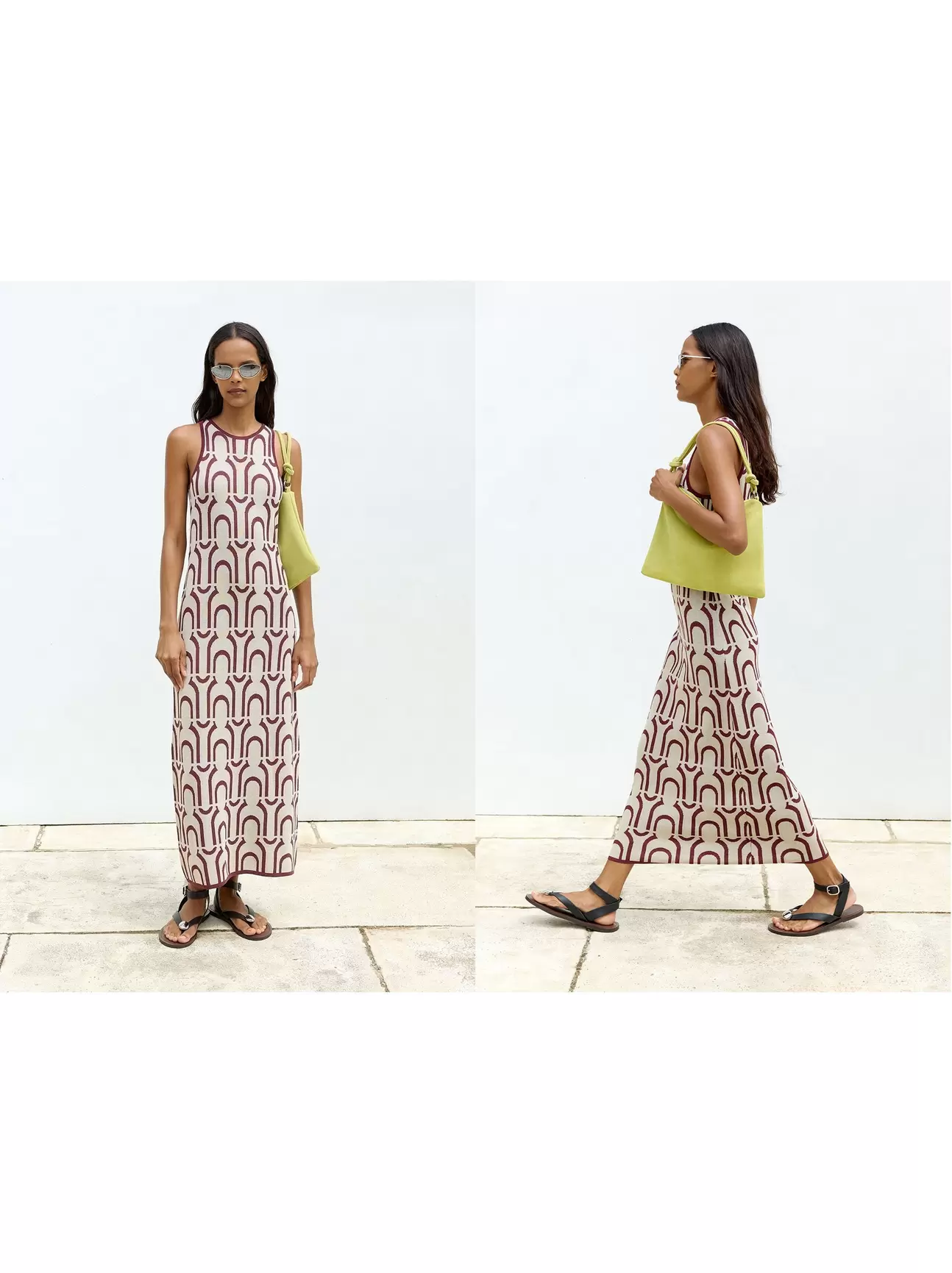 Oferta de Long jacquard knit dress por 39,99€ en Parfois