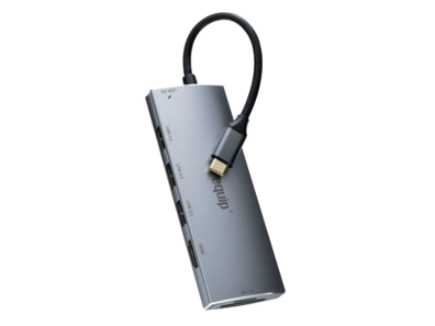 Oferta de ADAPTADOR USB-C 7IN1 HDMI 4K HUB USB-C CARGA 100W USB 3.0 LECTOR TARJETAS SD SDMICRO por 41,99€ en PCBox
