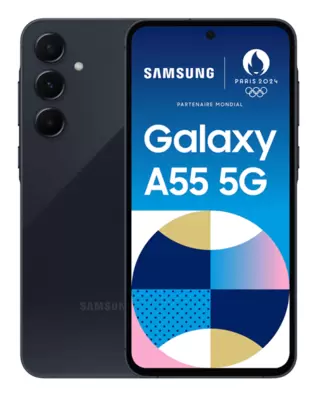 Oferta de TELEFONO MOVIL LIBRE SAMSUNG GALAXY A55 6.6" FHD+/5G/ OCTA CORE/ 8GB/256GB/AND14/BLACK por 419€ en PCBox