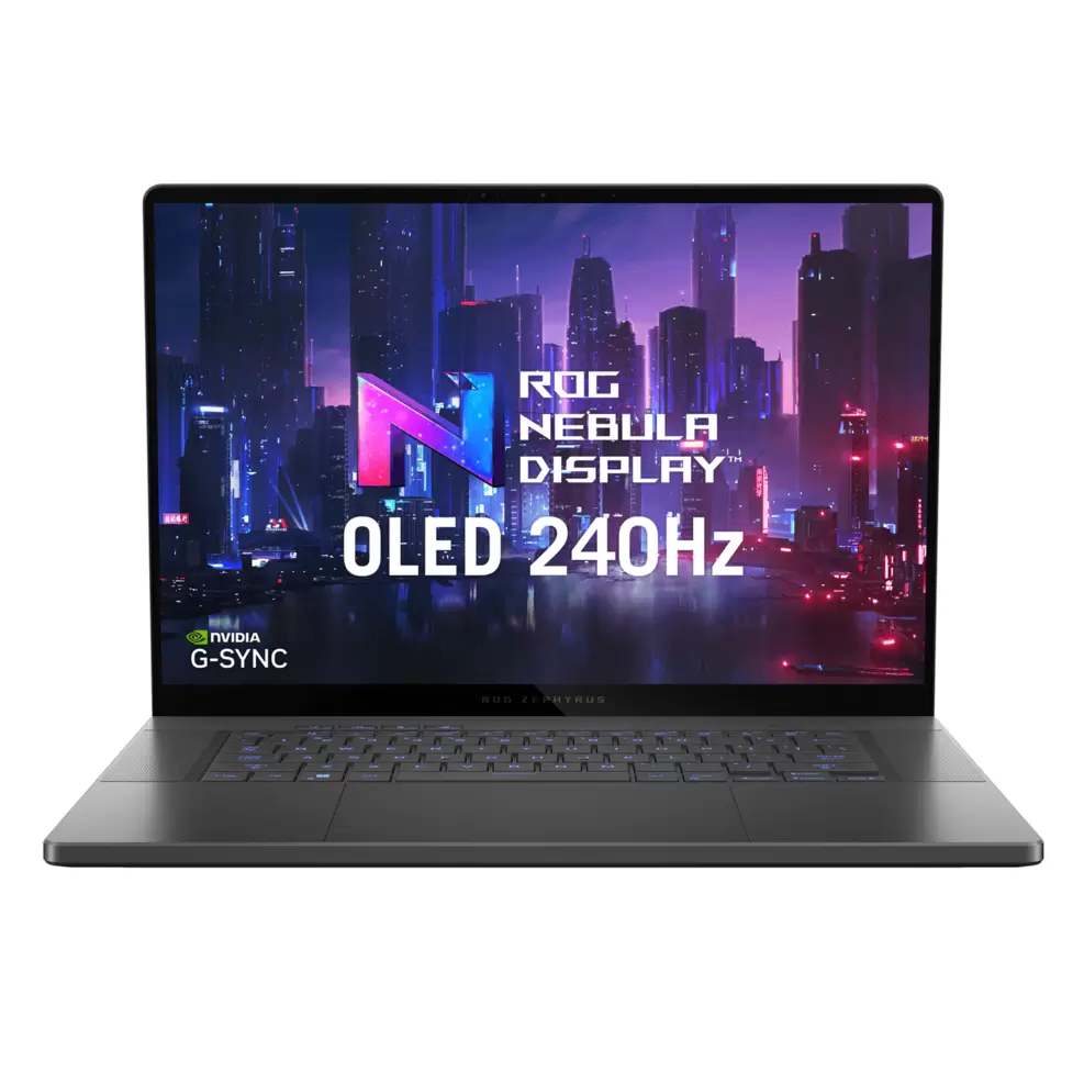 Oferta de PORTATIL ASUS ROG ZEPHYRUS G16 OLED GU605MI-QR045. 16" WQXGA 240HZ. CORE ULTRA 7 155H. 32GB RAM. 1TB SSD. RTX 4070 8GB. SIN S.O. GRIS ECLIPSE por 2510,53€ en PCBox