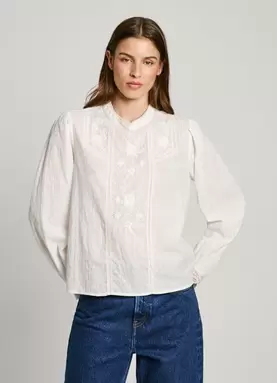 Oferta de EMBROIDERY DETAIL BLOUSE por 89,9€ en Pepe Jeans