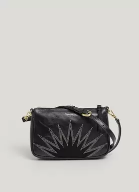 Oferta de LEATHER CROSSBODY BAG WITH SUEDE DETAILS por 120€ en Pepe Jeans