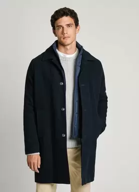 Oferta de LONG WOOL COAT por 320€ en Pepe Jeans