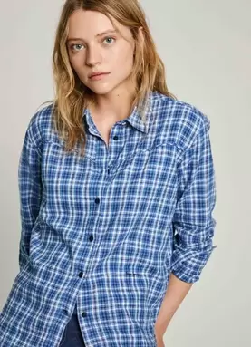 Oferta de LONG SLEEVE CHECKED SHIRT por 59,9€ en Pepe Jeans