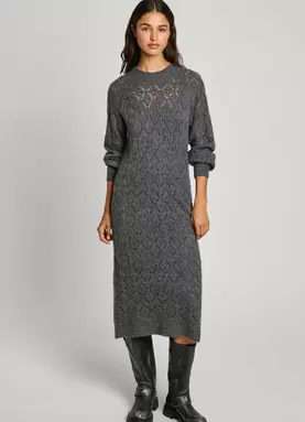 Oferta de OPENWORK MIDI DRESS por 120€ en Pepe Jeans