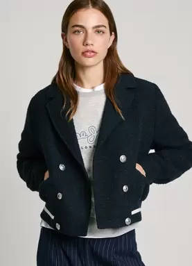 Oferta de DOUBLE-BREASTED JACKET por 190€ en Pepe Jeans