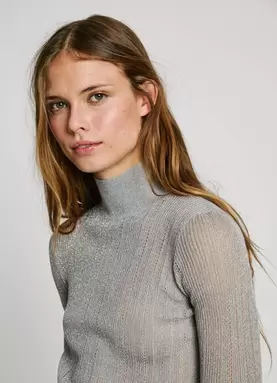 Oferta de RIBBED HIGH NECK JUMPER por 79,9€ en Pepe Jeans