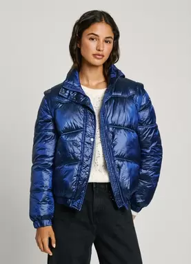 Oferta de WATERPROOF METALLIC PUFFER JACKET por 160€ en Pepe Jeans