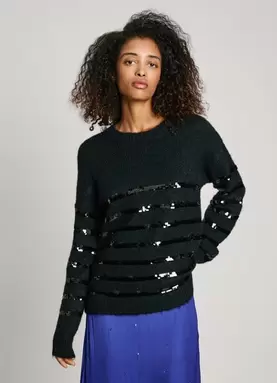 Oferta de SEQUIN KNIT JUMPER por 99€ en Pepe Jeans