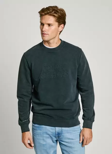 Oferta de REGULAR FIT EMBOSSED LOGO SWEATSHIRT por 89,9€ en Pepe Jeans