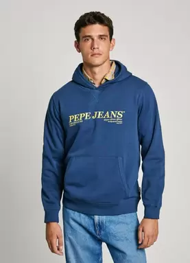 Oferta de REGULAR FIT HOODIE por 89,9€ en Pepe Jeans