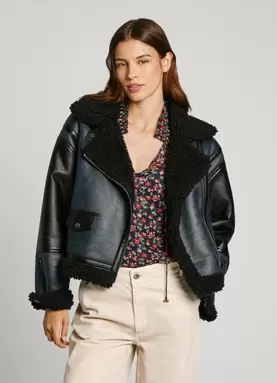 Oferta de SHEARLING DOUBLE FACE JACKET por 132€ en Pepe Jeans