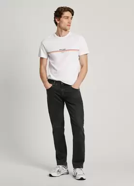 Oferta de STRAIGHT FIT MID-RISE JEANS - CASH por 59,4€ en Pepe Jeans