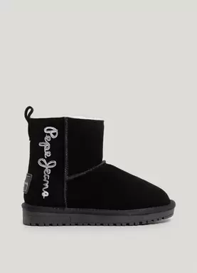 Oferta de FUR LINED SUEDE ANKLE BOOTS por 45,5€ en Pepe Jeans