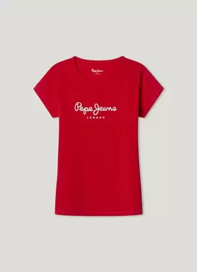 Oferta de SLIM FIT LOGO PRINT T-SHIRT por 22€ en Pepe Jeans