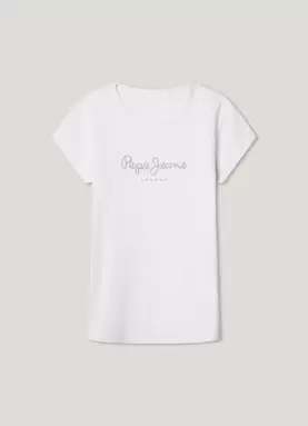 Oferta de SLIM FIT LOGO PRINT T-SHIRT por 22€ en Pepe Jeans