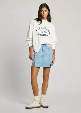 Oferta de REGULAR FIT DENIM MINI SKIRT por 69,9€ en Pepe Jeans