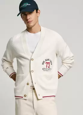 Oferta de RELAXED FIT EMBROIDERED LOGO CARDIGAN por 89,9€ en Pepe Jeans
