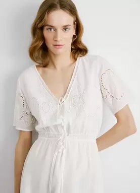 Oferta de EMBROIDERED DETAIL MINI DRESS por 120€ en Pepe Jeans