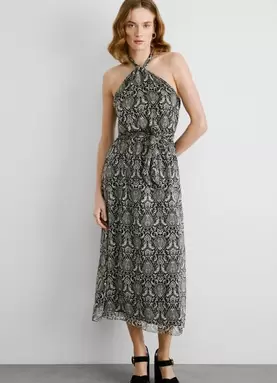 Oferta de PAISLEY PRINT MIDI DRESS por 150€ en Pepe Jeans