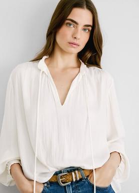 Oferta de MAO COLLAR SATIN BLOUSE por 99€ en Pepe Jeans