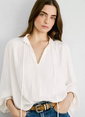 Oferta de MAO COLLAR SATIN BLOUSE por 99€ en Pepe Jeans