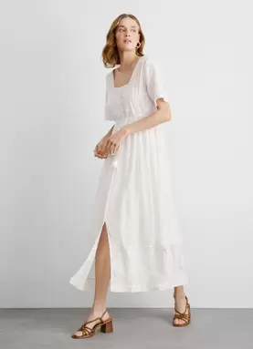 Oferta de EMBROIDERED DETAIL MIDI DRESS por 150€ en Pepe Jeans